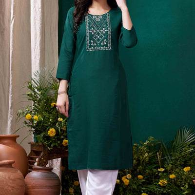 green-yoke-embroidered-pure-cotton-straight-kurti-2