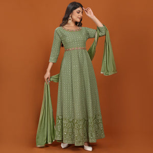 green-floral-sequins-embroidered-georgette-gown