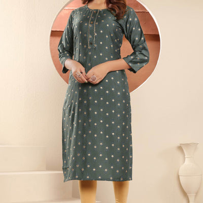 grey-floral-foil-printed-muslin-viscose-kurti