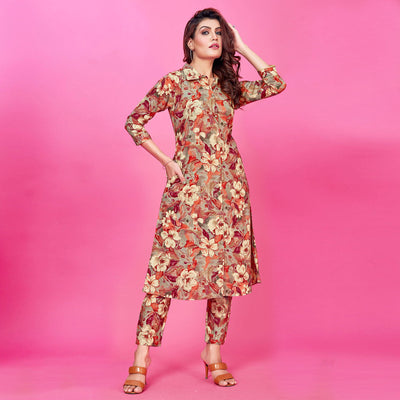 red-floral-foil-printed-rayon-co-ord-set