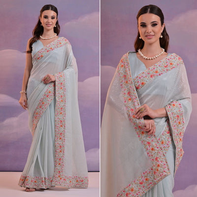 grey-floral-sequins-embroidered-georgette-saree