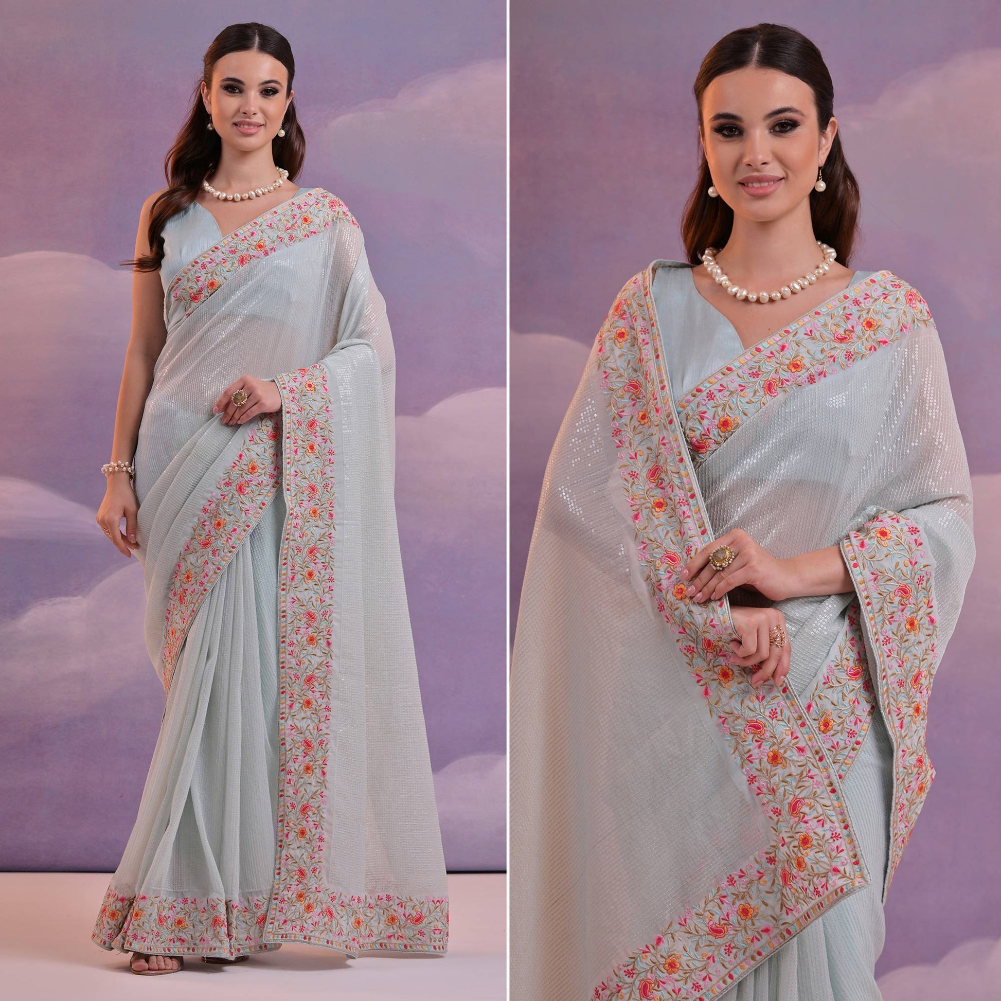 grey-floral-sequins-embroidered-georgette-saree