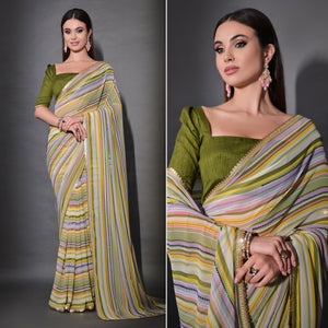 green-striped-printed-with-sequins-embroidered-georgette-saree