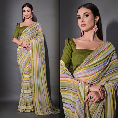 green-striped-printed-with-sequins-embroidered-georgette-saree