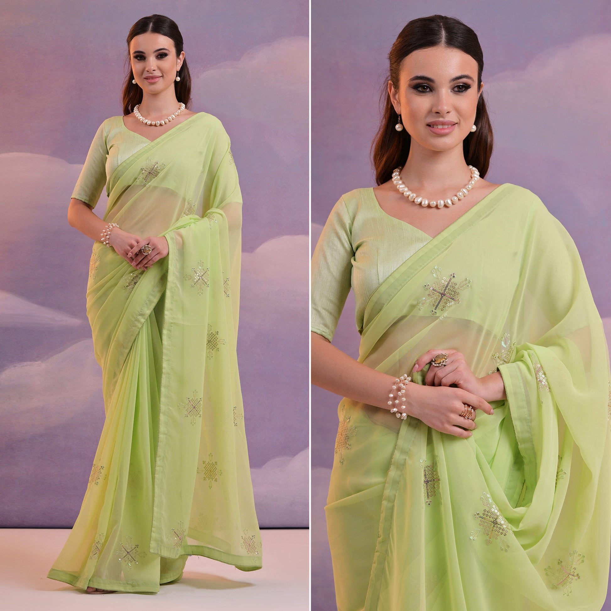 green-sequins-embroidered-georgette-saree-8