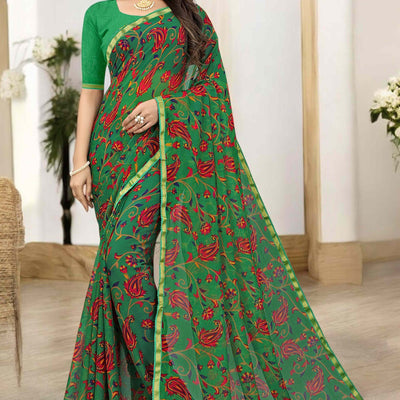 green-printed-chiffon-saree-with-lace-border-9