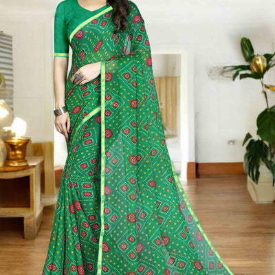 green-bandhani-printed-chiffon-saree-with-lace-border-11