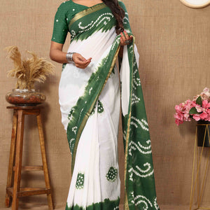 green-white-bandhani-printed-mul-mul-pure-cotton-saree