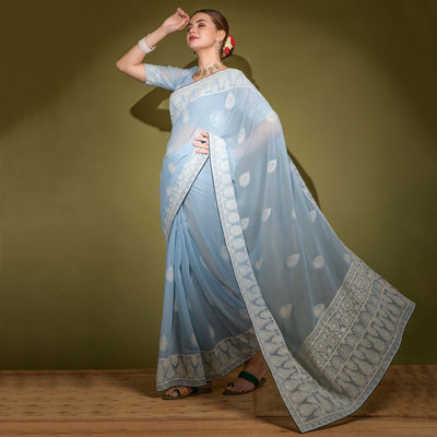 grey-floral-embroidered-georgette-saree-1