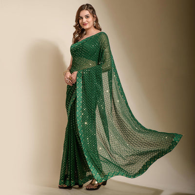 green-sequins-embroidered-georgette-saree-4