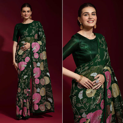 green-floral-sequins-embroidered-georgette-saree