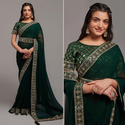green-sequins-embroidered-border-chinon-saree