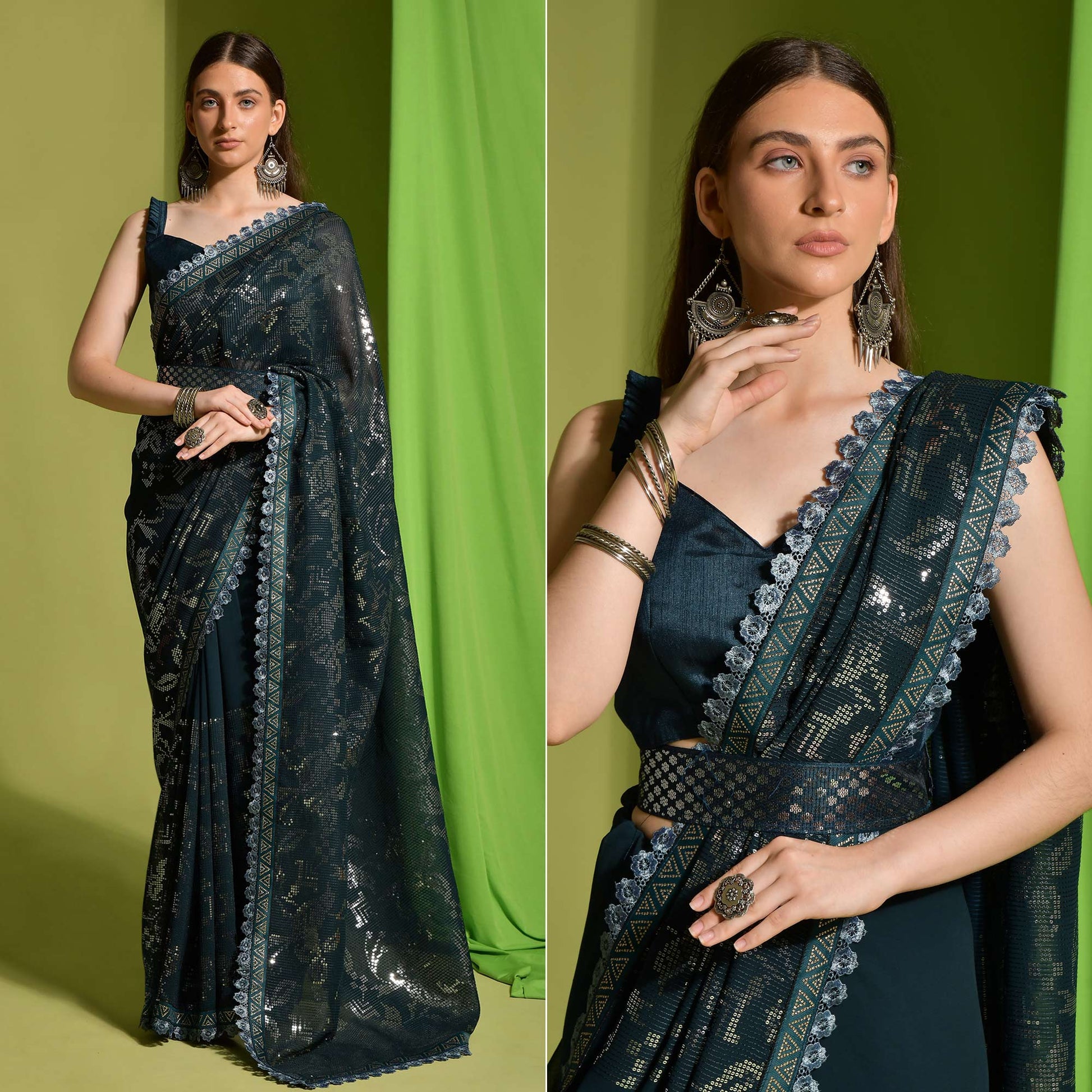 green-sequins-embroidered-georgette-saree-5