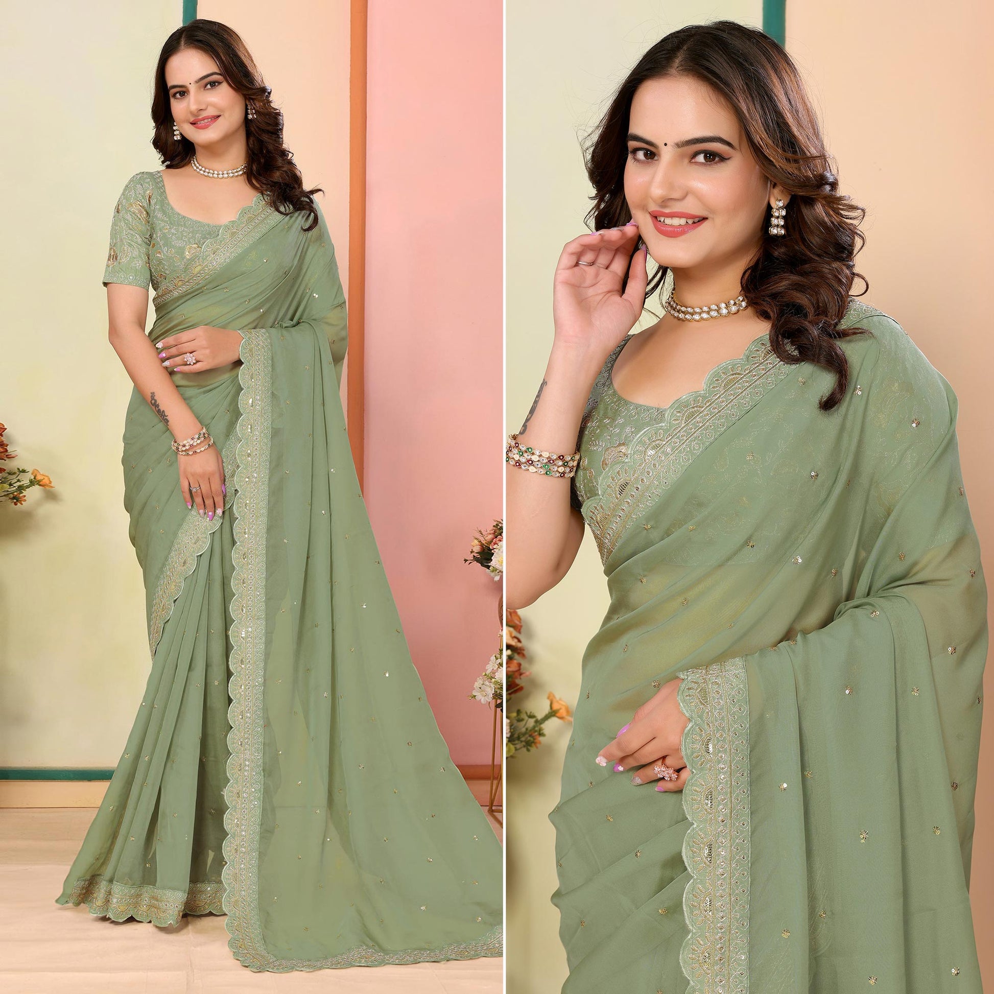 green-sequins-embroidered-embroidered-organza-saree