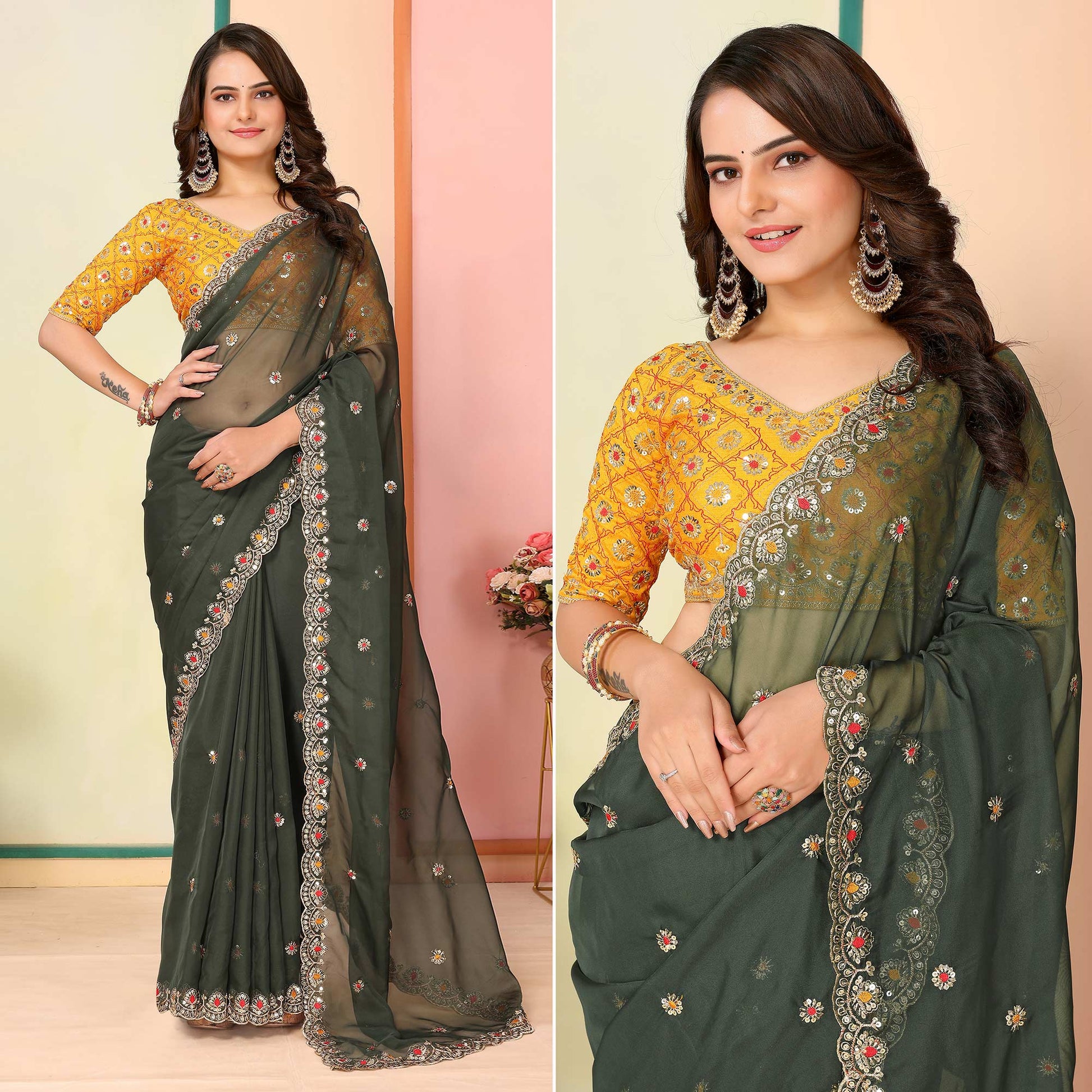 green-sequins-embroidered-embroidered-organza-saree-1