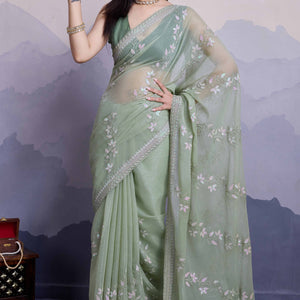 green-floral-sequins-embroidered-chiffon-saree-15