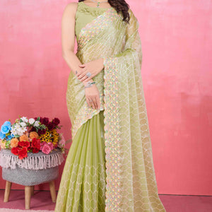 green-floral-sequins-embroidered-mulberry-silk-saree