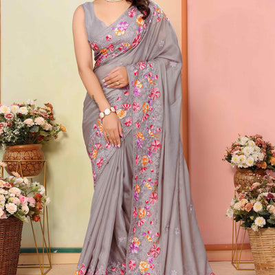 grey-floral-embroidered-organza-saree-8