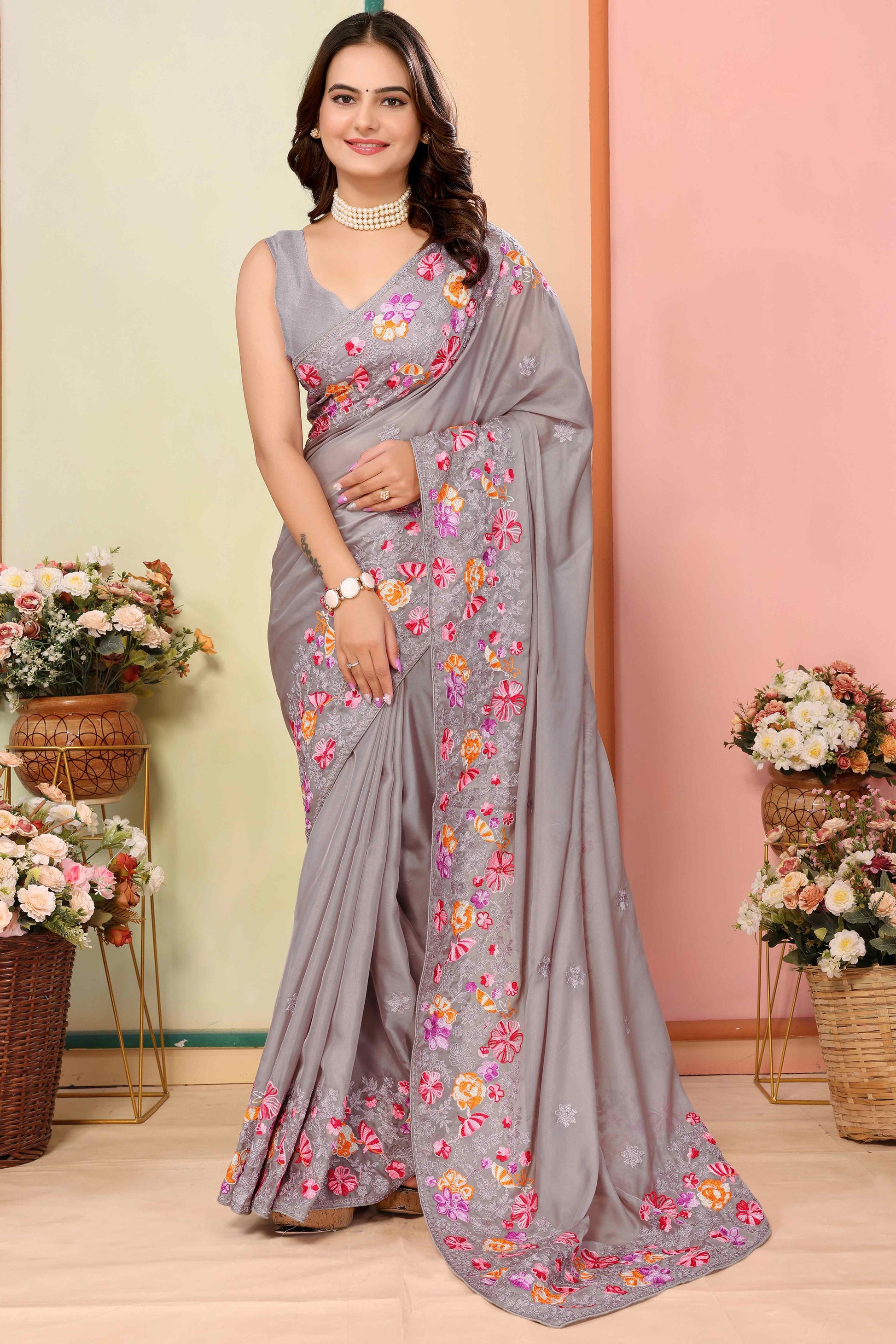 grey-floral-embroidered-organza-saree-8