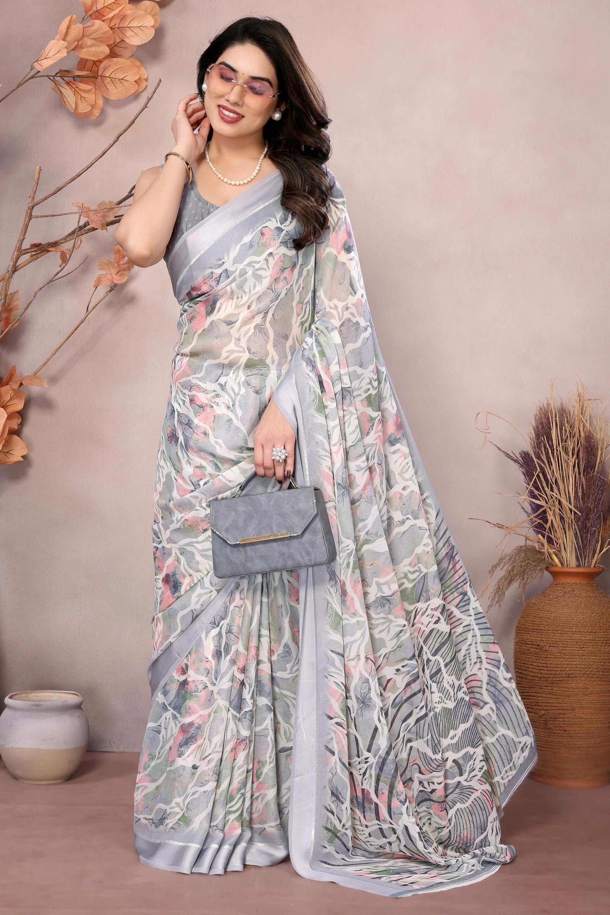 grey-floral-printed-moss-art-silk-saree