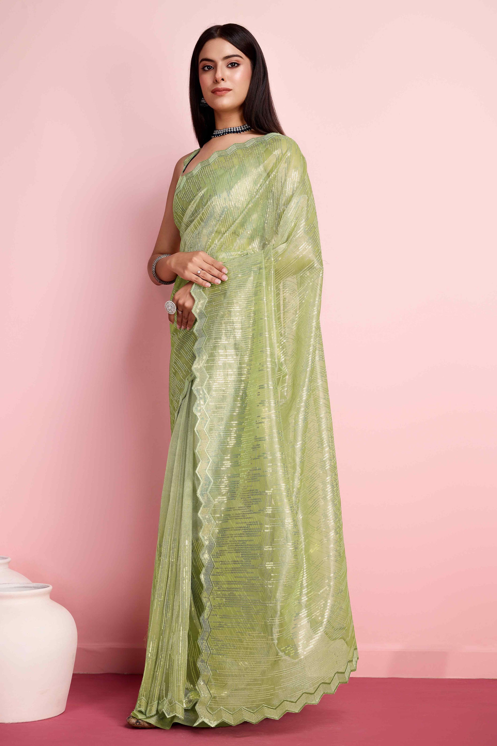 green-sequins-embroidered-silver-twill-net-saree