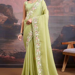 green-floral-sequins-embroidered-organza-saree-7