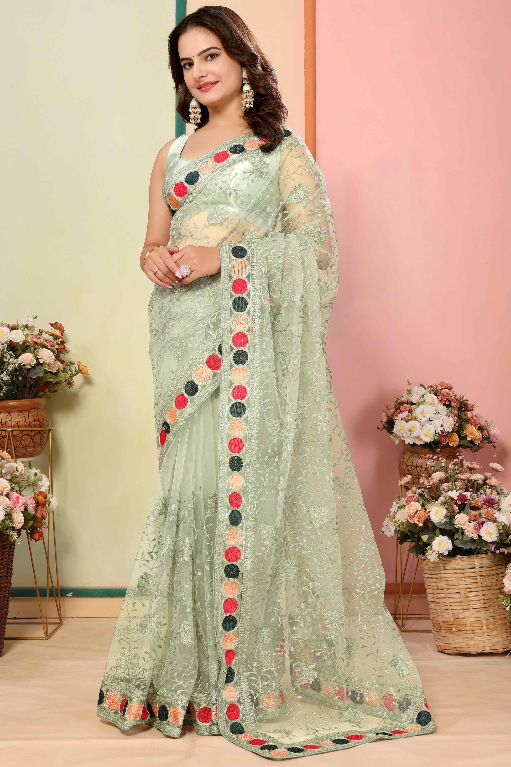 green-floral-embroidered-net-saree-19