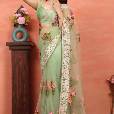 green-floral-embroidered-net-saree-8
