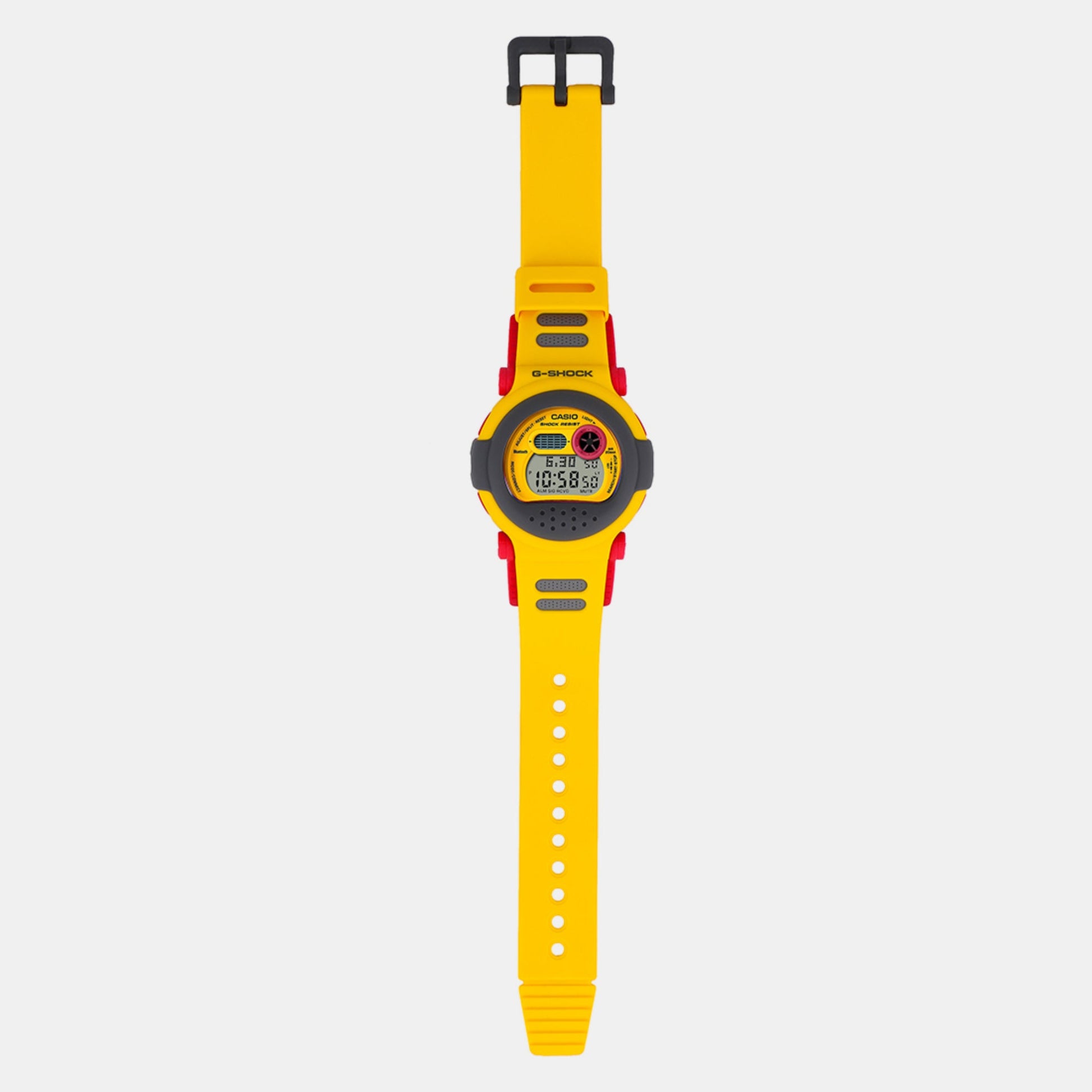 G-Shock Men Quartz Yellow Dial Digital Resin Watch G1344