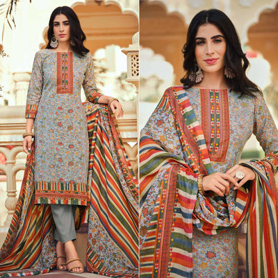 grey-floral-printed-pure-cotton-suit