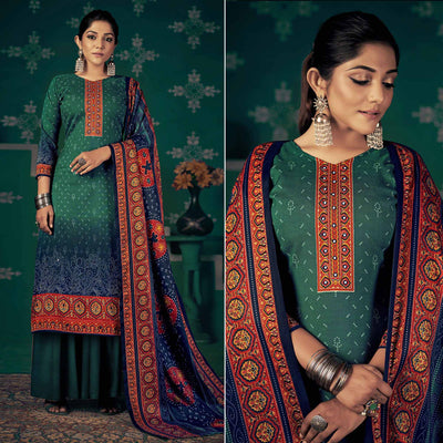 green-bandhani-printed-pashmina-salwar-suit-1