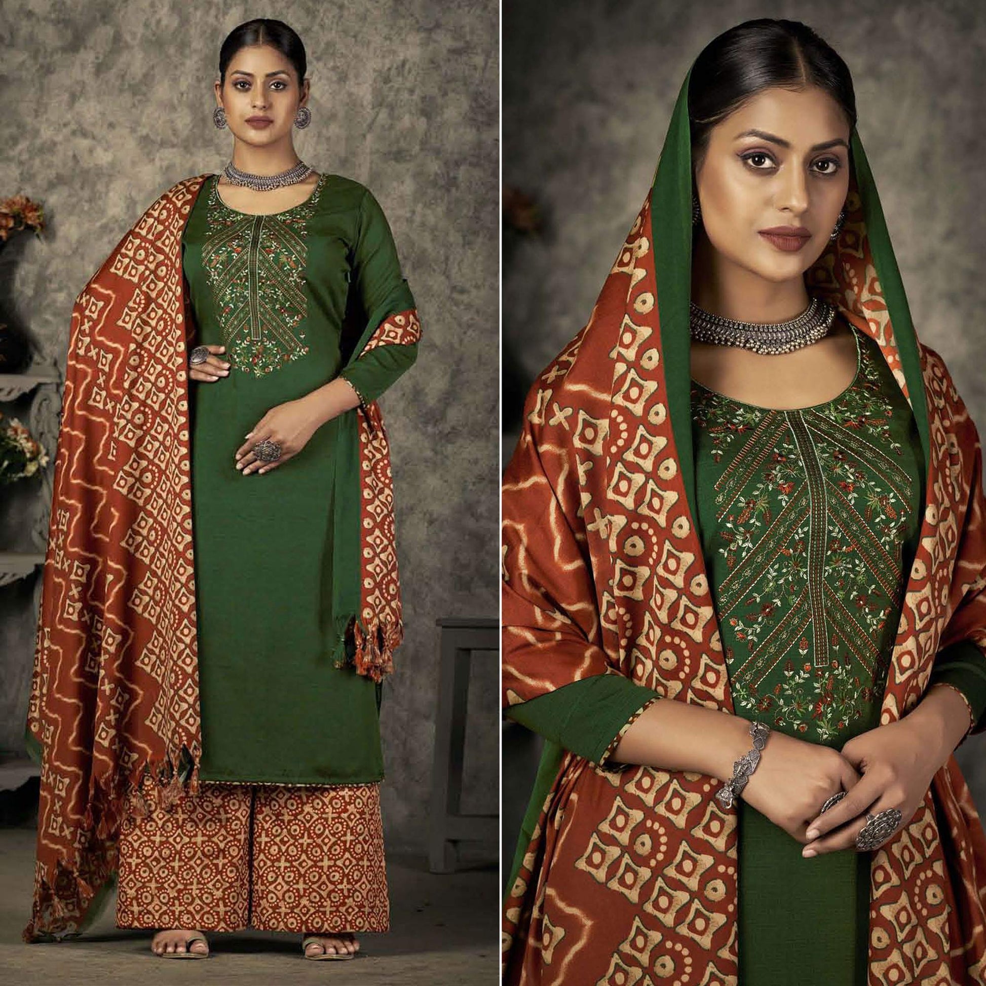 green-floral-embroidered-with-printed-pashmina-salwar-suit