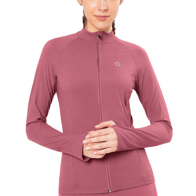 Energize Performance Full Sleeve Active Jacket - Heather Rose