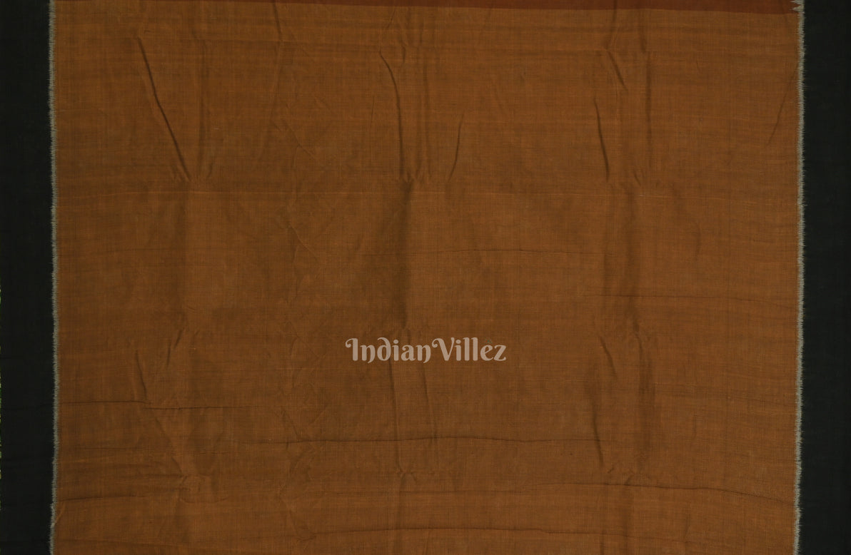 Metallic Copper Tribal Theme Odisha Ikat Sambalpuri Cotton Saree