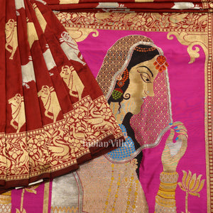 Exclusive Bridal Brocade Banarasi Silk Saree with Sringar and Pichwai Work