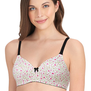 Smooth Dreams Padded Non-wired T-shirt Bra - Camelia Rose Pr