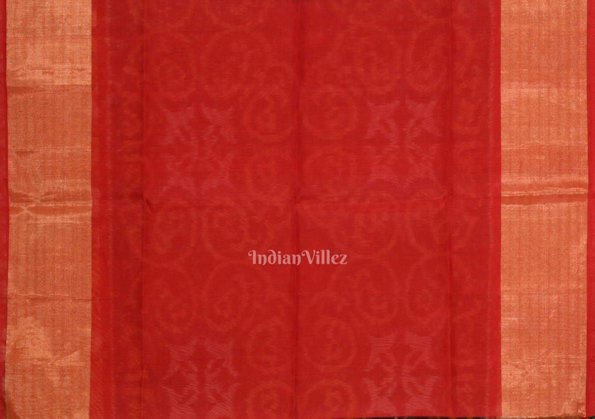 Multicolor Pochampally Ikat Sico (Silk & Cotton) Saree with Zari Border