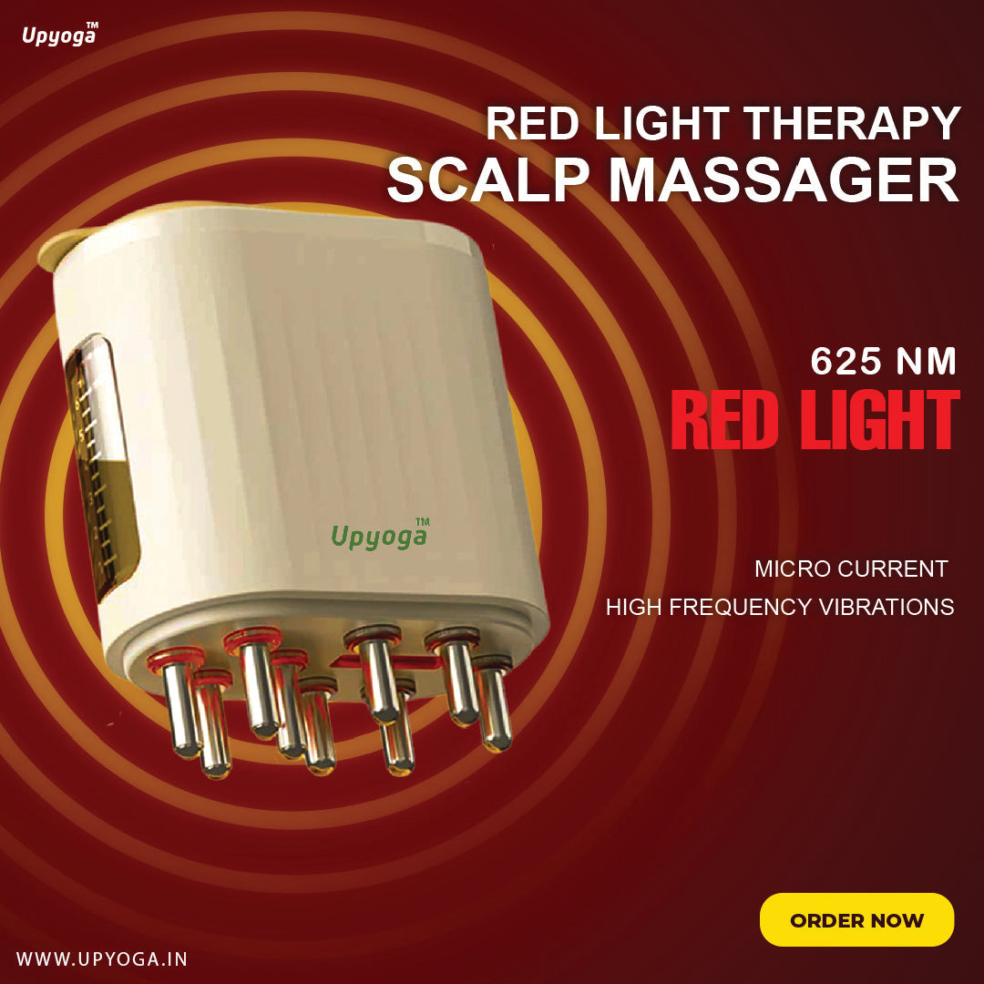 Upyogaa Red Light Therapy Electric Scalp Massager & Hair Oil Applicator | 1 Year Warranty