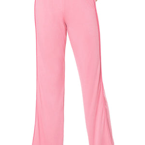 Satin Edge Pyjama Bottom - Cashmere Rose