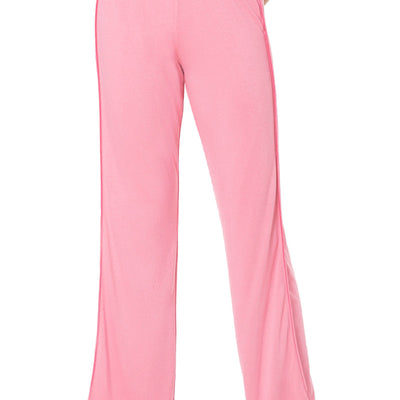Satin Edge Pyjama Bottom - Cashmere Rose