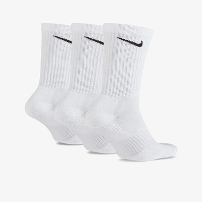 NIKE | EVERYDAY CUSHIONED TRAINING CREW SOCKS { WHITE/BLACK