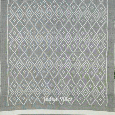 Grey Maniabandha Jhoti Theme Cotton Saree