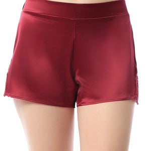 Eternal Bliss Satin Shorts - Rio Red
