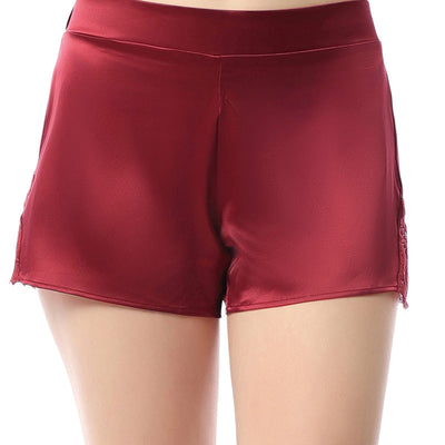 Eternal Bliss Satin Shorts - Rio Red