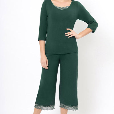 Lace Touch Sleep Top - Botanical Gardens