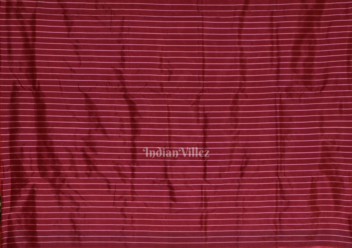 Wine Contemporary Odisha Handloom Silk Saree