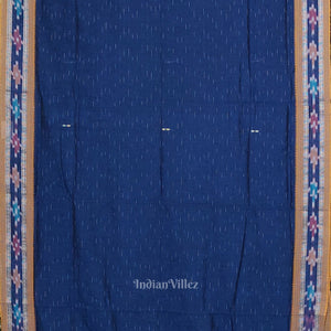 Blue Odisha Ikat Maniabandha Cotton Saree