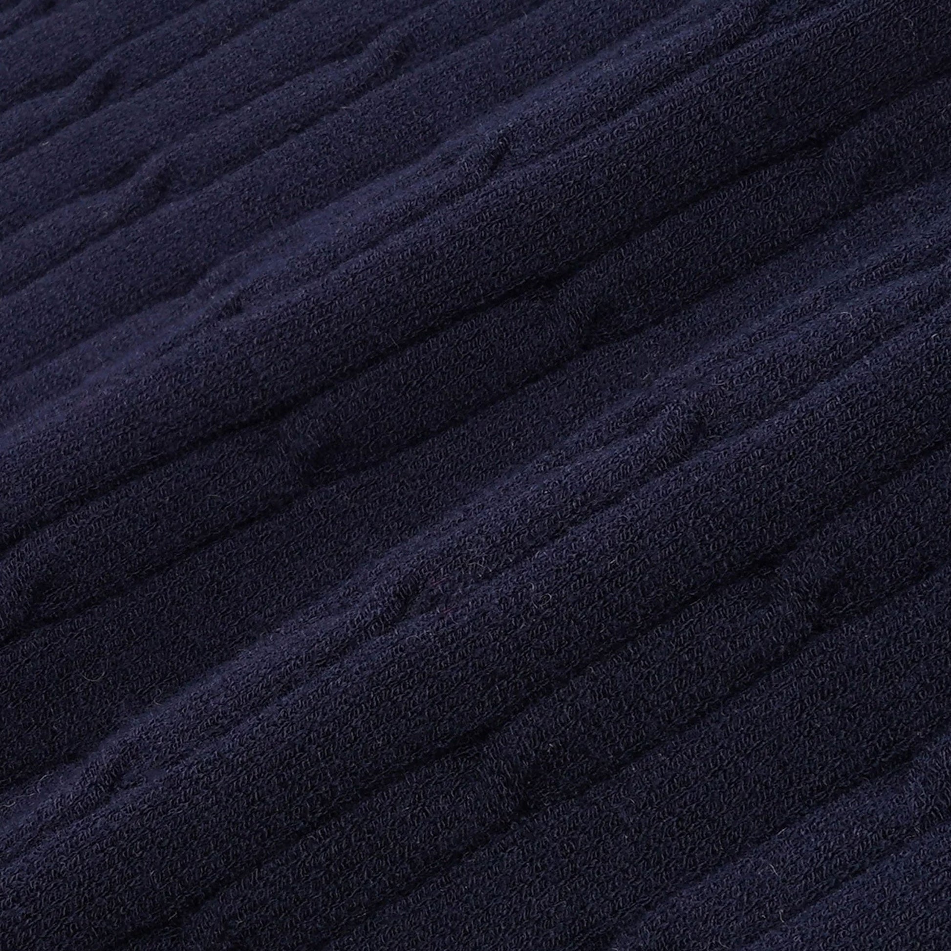 SPORTY & RICH | SERIF MINI CABLE POLO T-SHIRT { NAVY