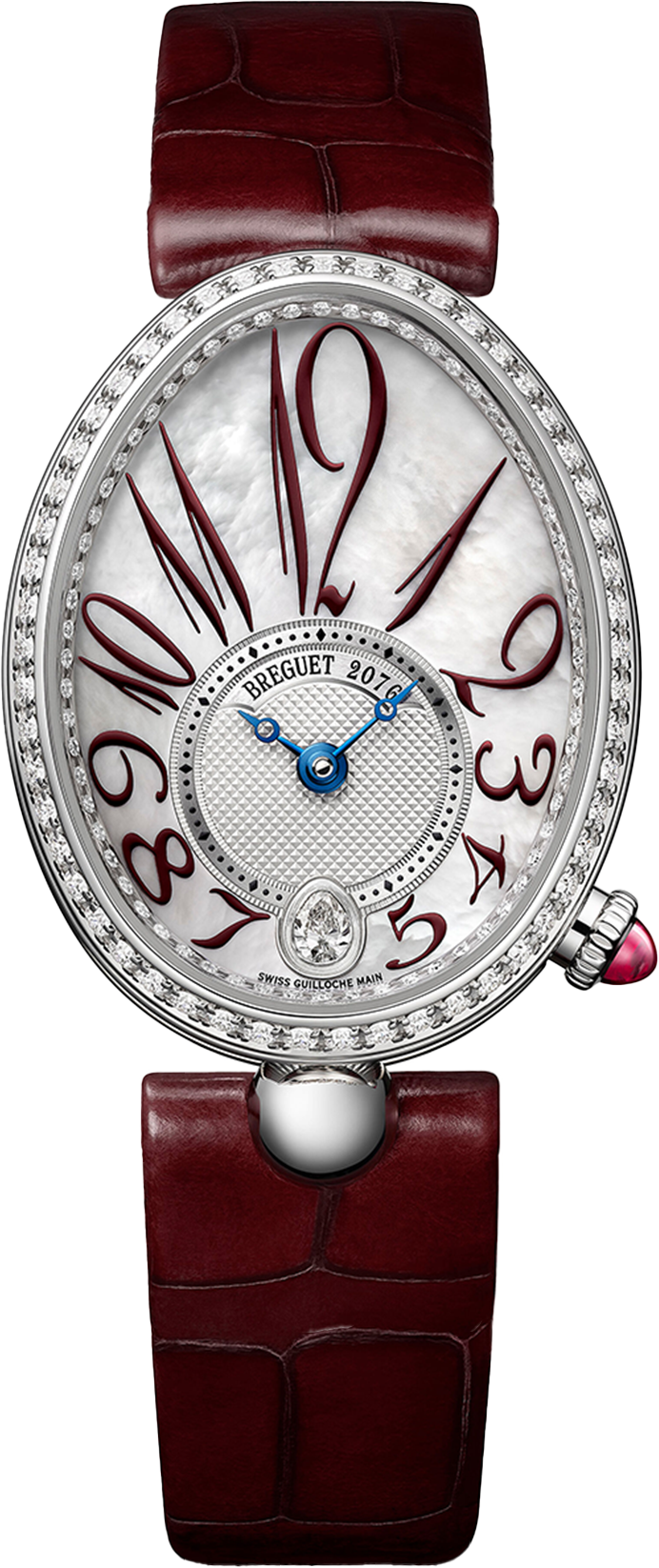 Breguet Reine De Naples Red Strap 36.50 mm for Women