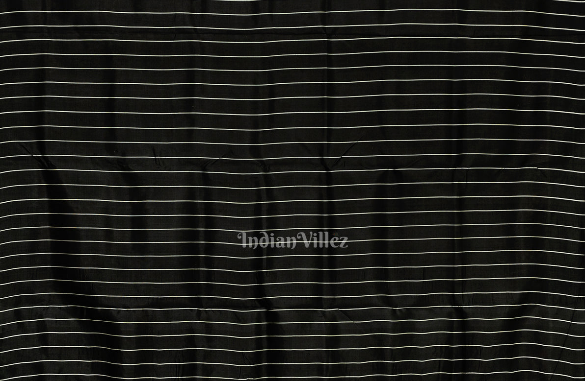 Red Black Pasapali Designer Odisha Ikat Contemporary Silk Saree